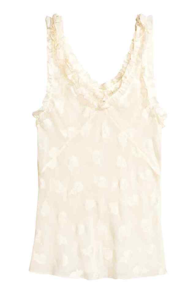 シルクブレンド ノースリーブトップス