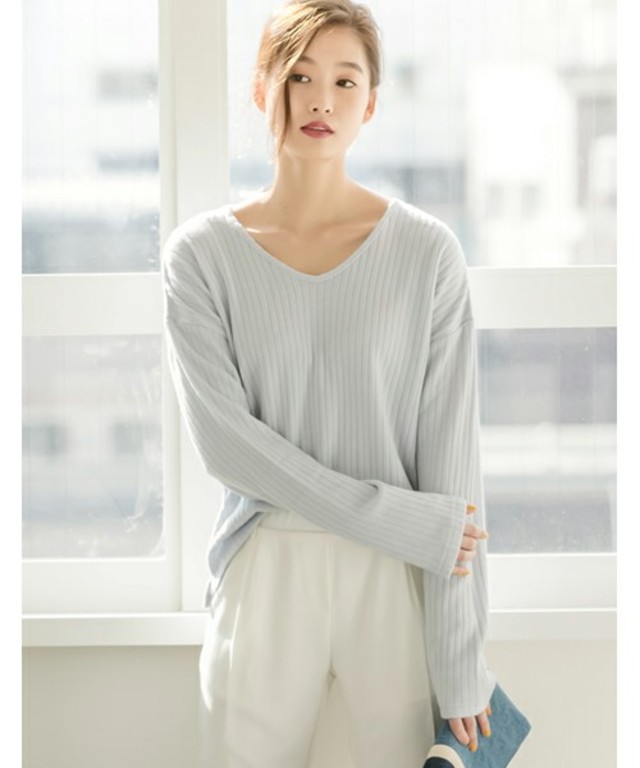 Re:EDIT　リブニットソートップス