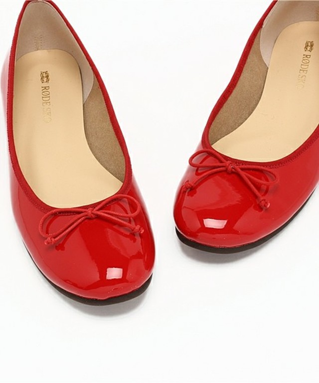 RODE SKO CAMELIA リボンラウンドバレエ