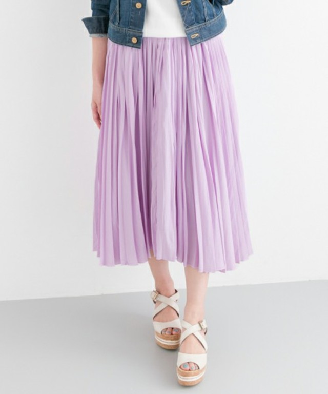 URBAN RESEARCH ROSSO／ヴィンテージサテンプリーツスカート　