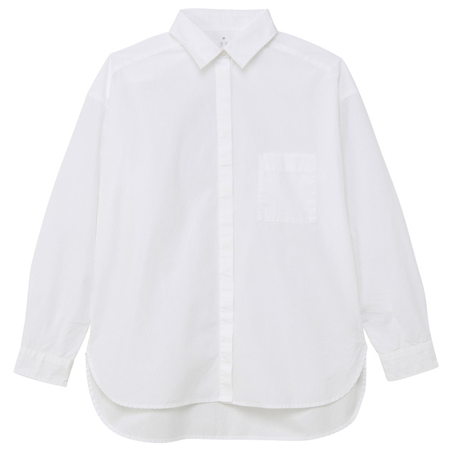 オーガニックコットン洗いざらしビッグシャツ