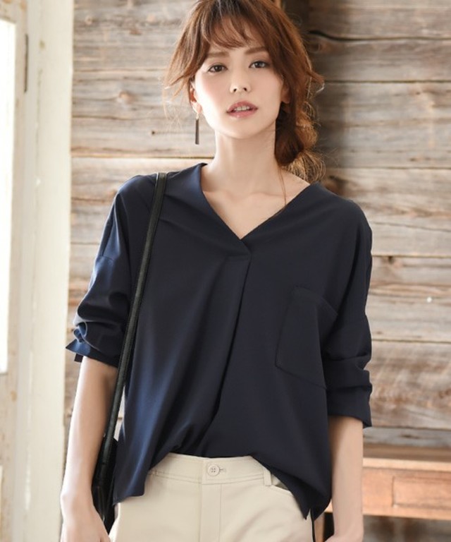 philter　ドロップショルダー・スキッパーシャツ