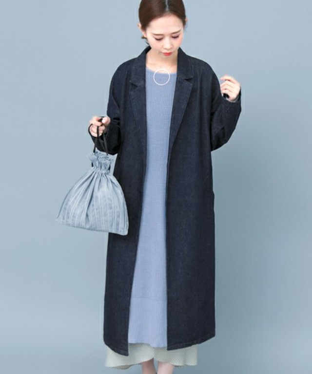 KBF デニムガウンコート