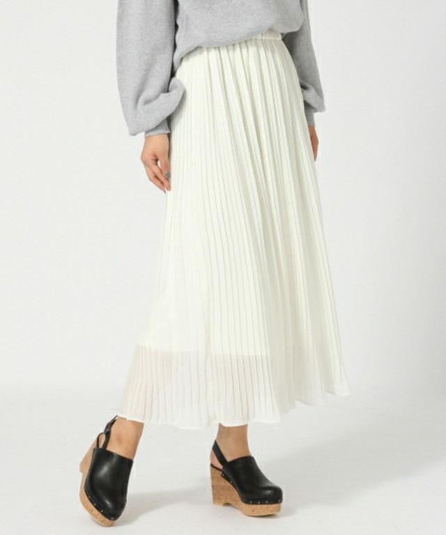 LOWRYS FARM ラッフルヘムプリーツロングスカート