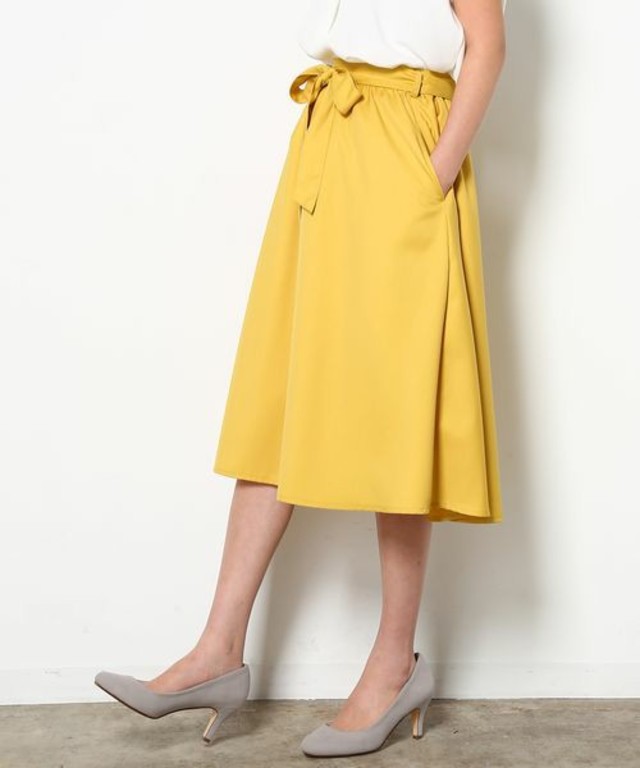 ViS　ミディ丈フレアスカート