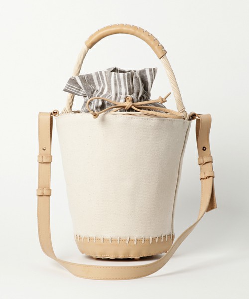 Casselini ラタンコンビMINIバッグ