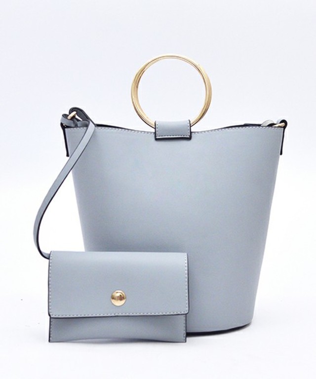 U　リングハンドルペールトーンバケツバッグ