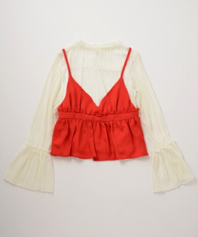 キャミビスチェ×レースロンT/ who's who Chico