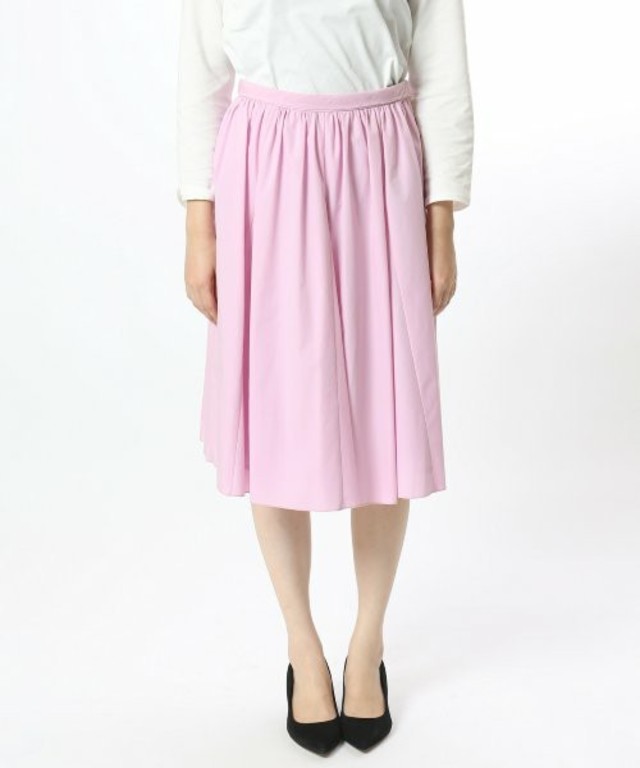 【SLOBE IENA】コットンカラーミディスカート