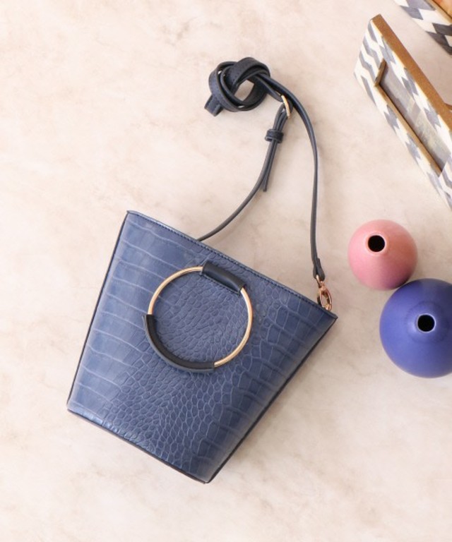 LOWELL things リングハンドルバケツ型ショルダー