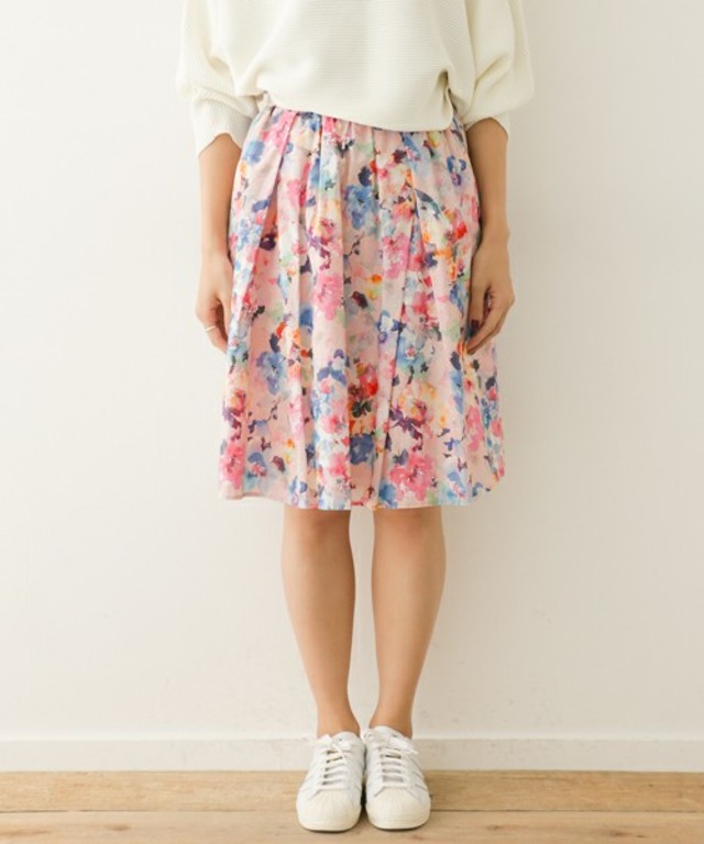 【URBAN RESEARCH DOORS WOMENS】デジタルプリントスカート