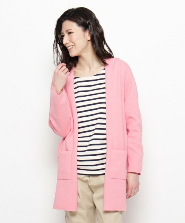 grove ミラノリブロングニットカーディガン