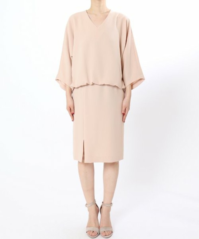 ダブルクロス ワイドスリーブワンピース