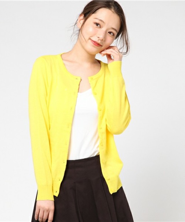 E hyphen world gallery UVクルーカーディガン