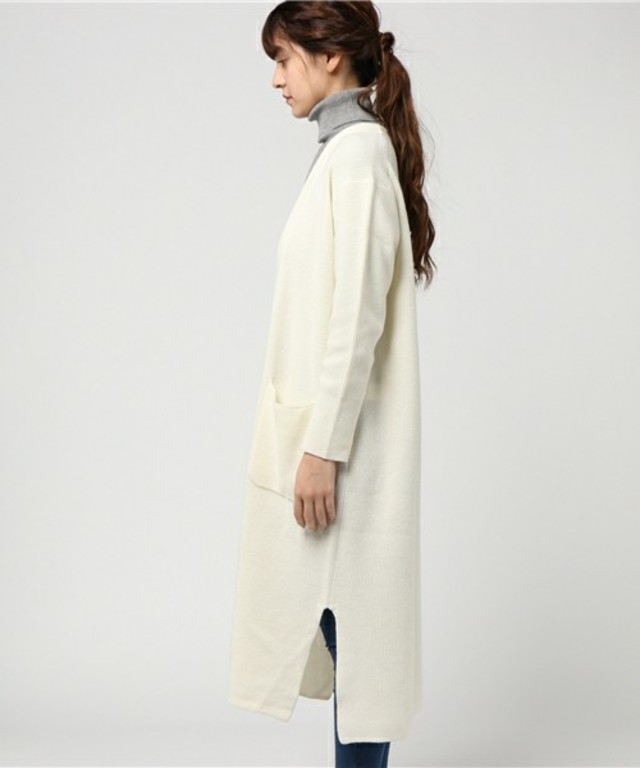 Mila Owen　ワッフルロングカーディガン