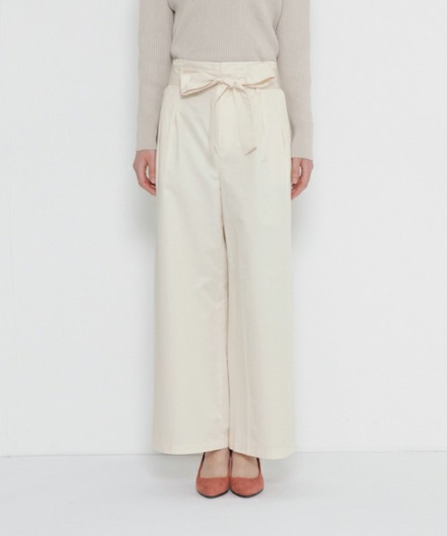 SENSE OF PLACE by URBAN RESEARCH ハイウエストリボンワイドパンツ