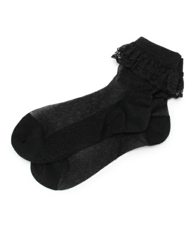 THE EMPORIUM ラメレースソックス