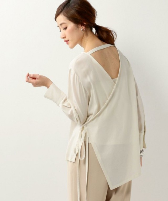 JANE SMITH バック カシュクール ブラウス