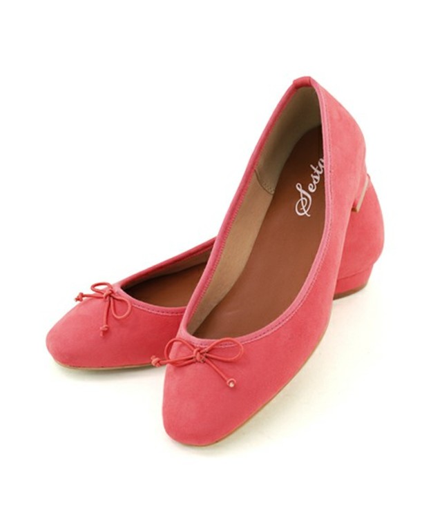 スクエアトゥのローヒールバレエシューズ / SESTO