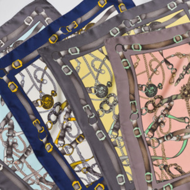 ハーネス×チェーン柄プチスカーフ