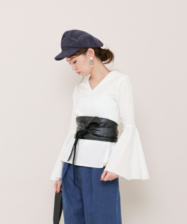 SENSE OF PLACE by URBAN RESEARCHベルスリーブブラウス