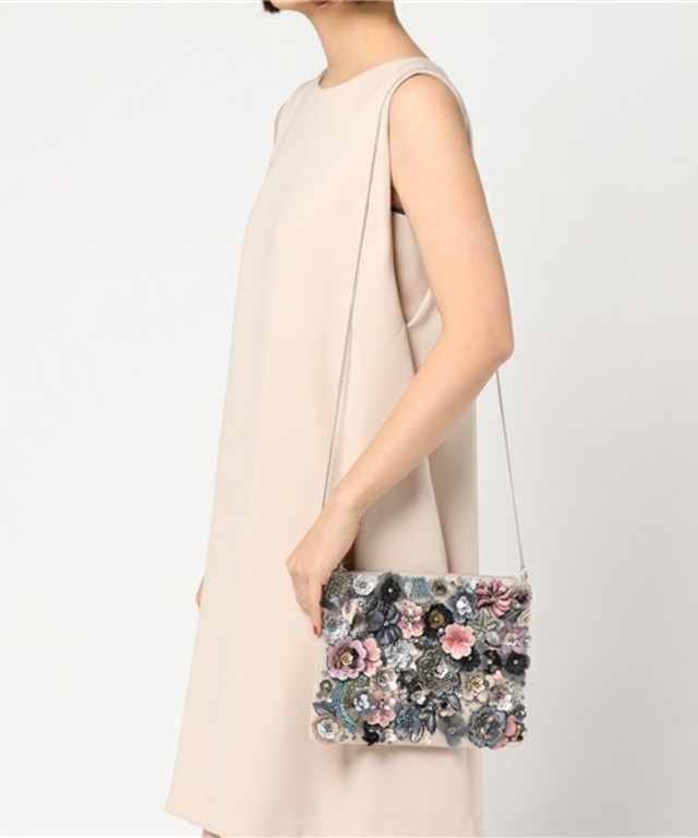 Accessorize ポージーフローラルクラッチバッグ