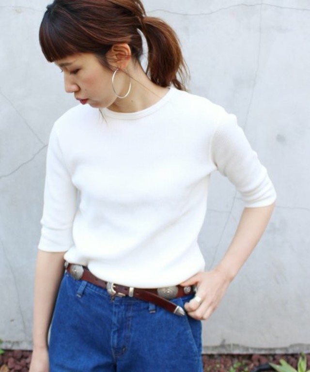 FRAMeWORK　ハーフスリーブプルオーバー