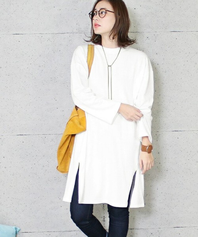 reca サイドスリットロングワンピ