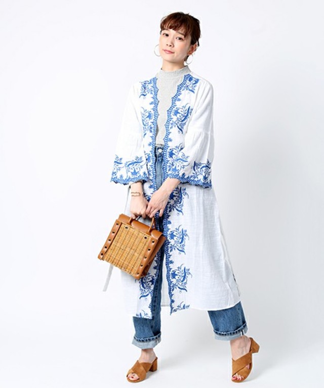 FREAK'S STORE 2wayスカラップ刺繍ガウン