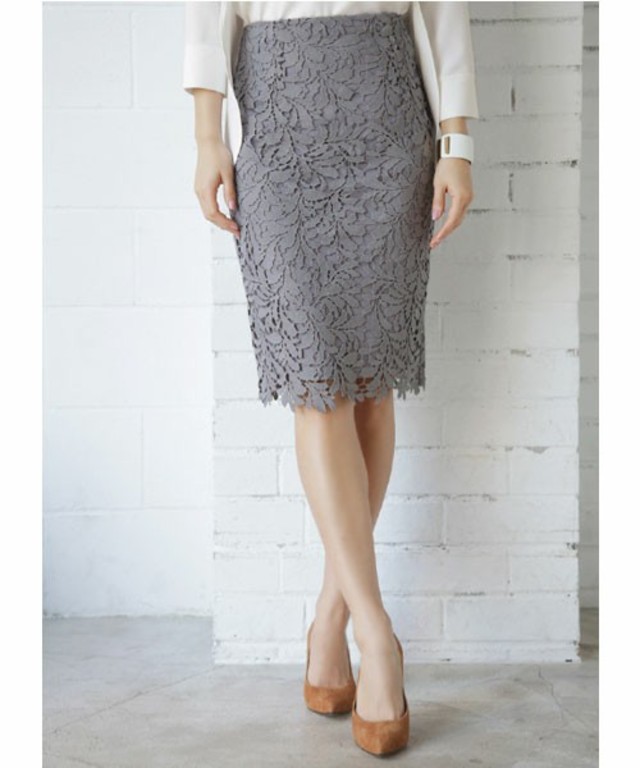 STYLE DELI　LUXE クラッシーレースペンシルスカート