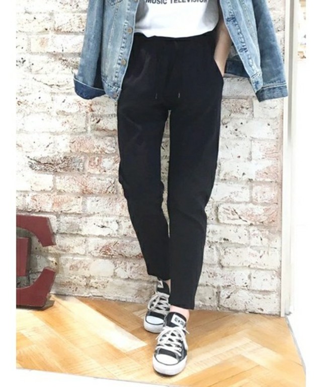 Ungrid スウェットテーパードパンツ