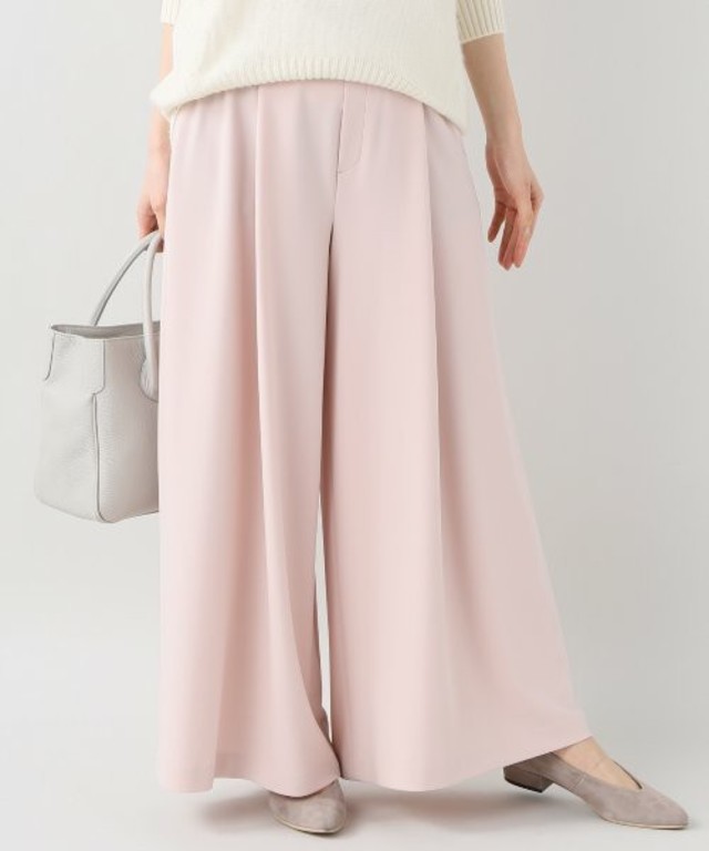 マットポンチワイドフレアパンツ