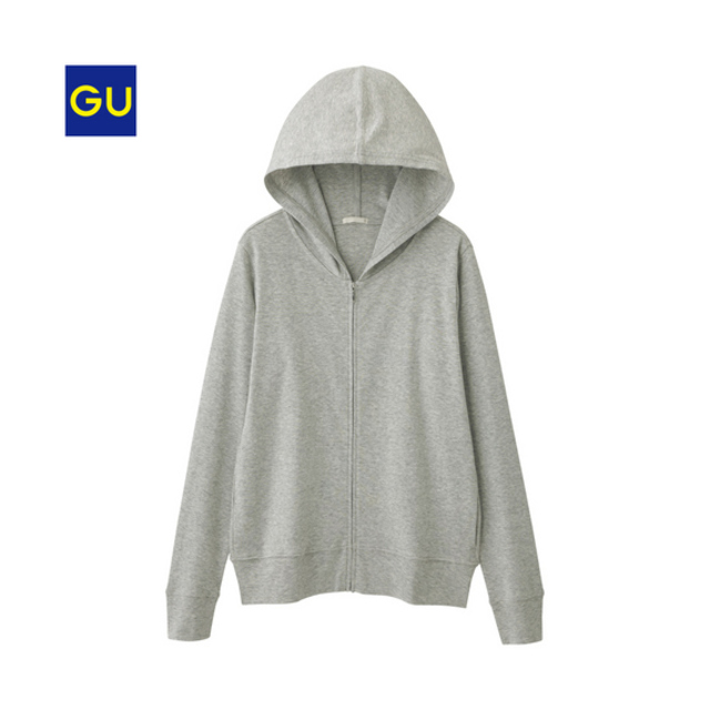 （GU）ＵＶカットフルジップパーカ（長袖）
