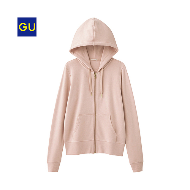 （GU）スウェットフルジップパーカ（長袖）