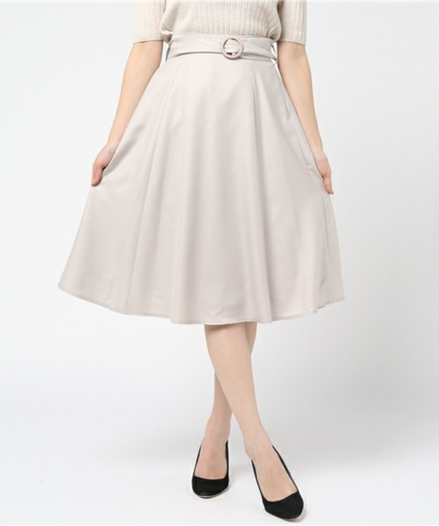 cheek ベルトフレアスカート