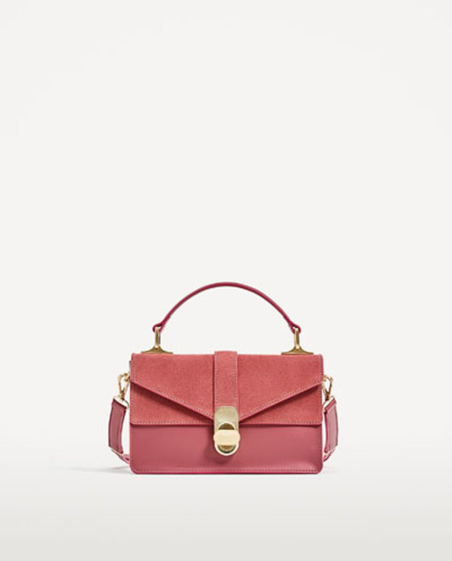 スエードフラップ付きタウンバッグ / ZARA