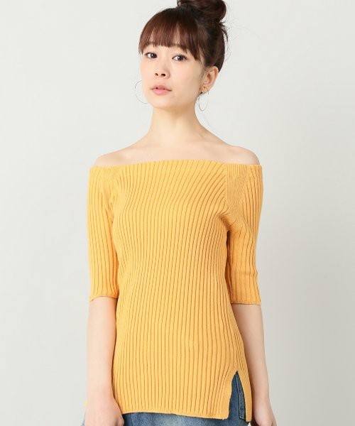 JOURNAL STANDARD ガスコットンリブ オフショルプルオーバー