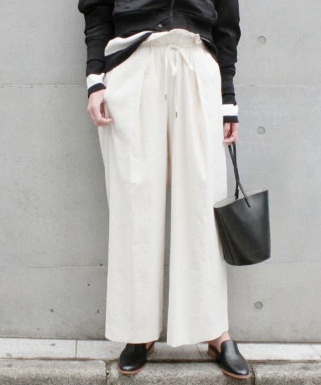 JOURNAL STANDARD リネンビス Wゴム ギャザーパンツ