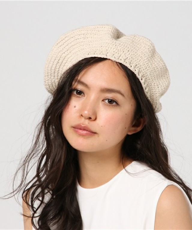 BEAMS BOY 細編みベレー帽