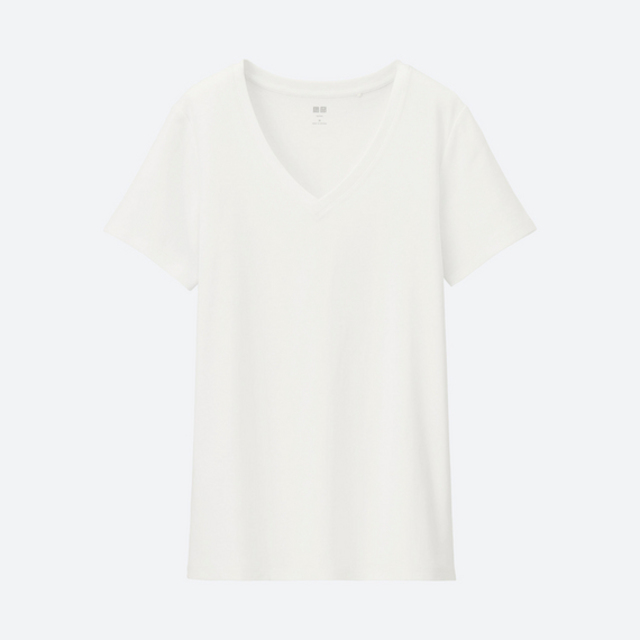 スーピマコットンVネックT