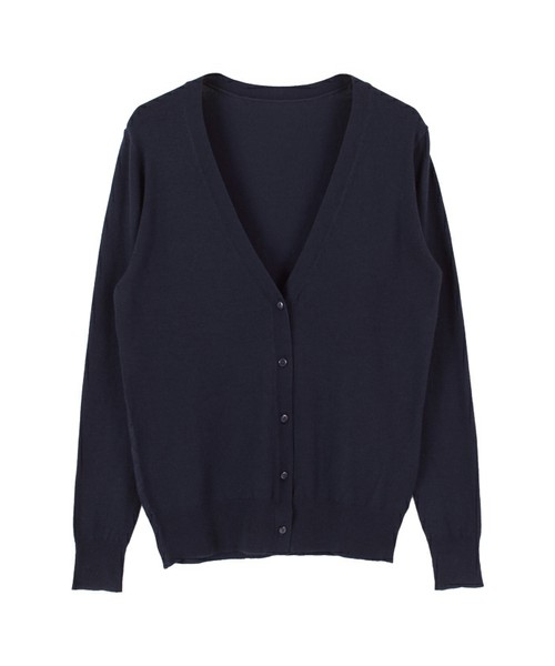 titivate　シンプルＶネックニットカーディガン