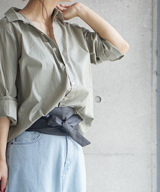 エフォートレス　オーバーサイズシルエットシャツ