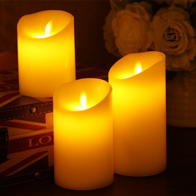 Horich　ゆらゆらLEDキャンドルライト 3点セット