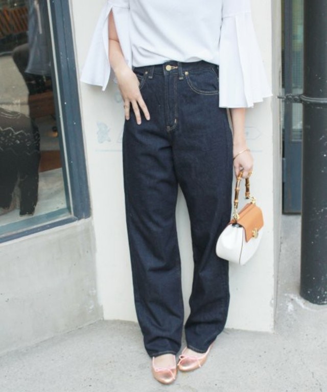 SLOBE IENA  / Lee×SLOBE 別注ハイウエストストレートデニムパンツ