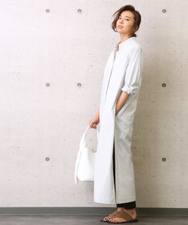ロングシャツワンピース