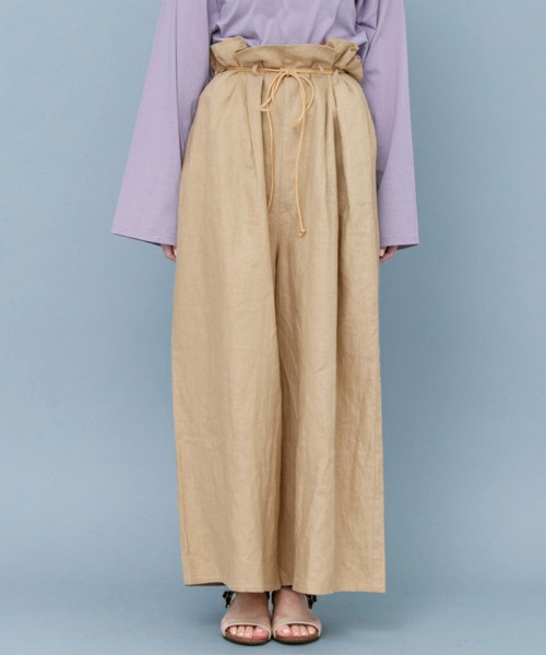 KBF リネンドローコードパンツ
