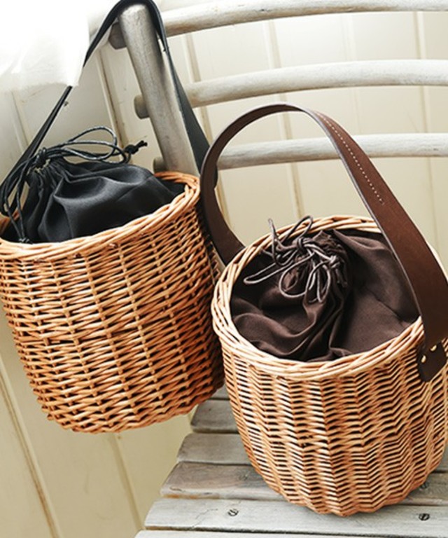 philter／バケツ型巾着カゴバッグ