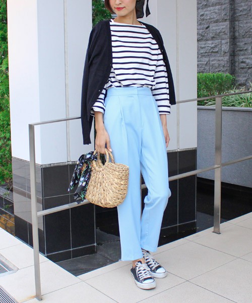 MODE ROBE タックカラーパンツ