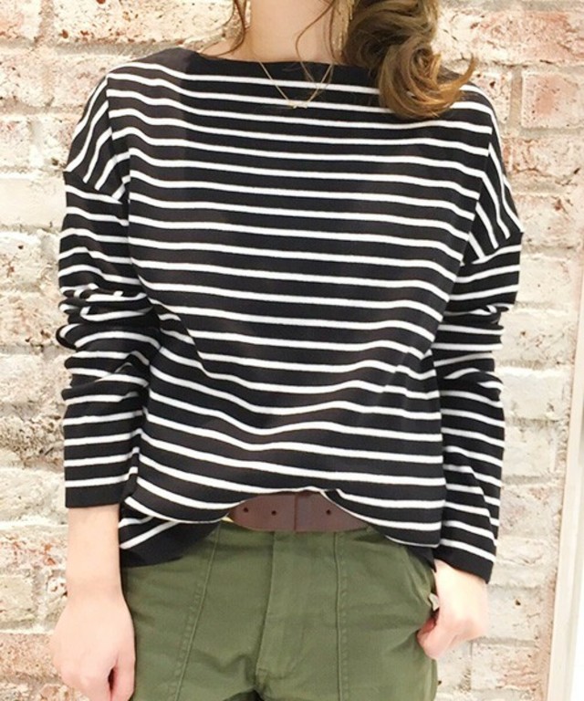 Ungrid／ミラノリブボーダーニット