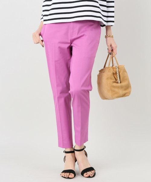 IENA サテンストレッチサブリナパンツ